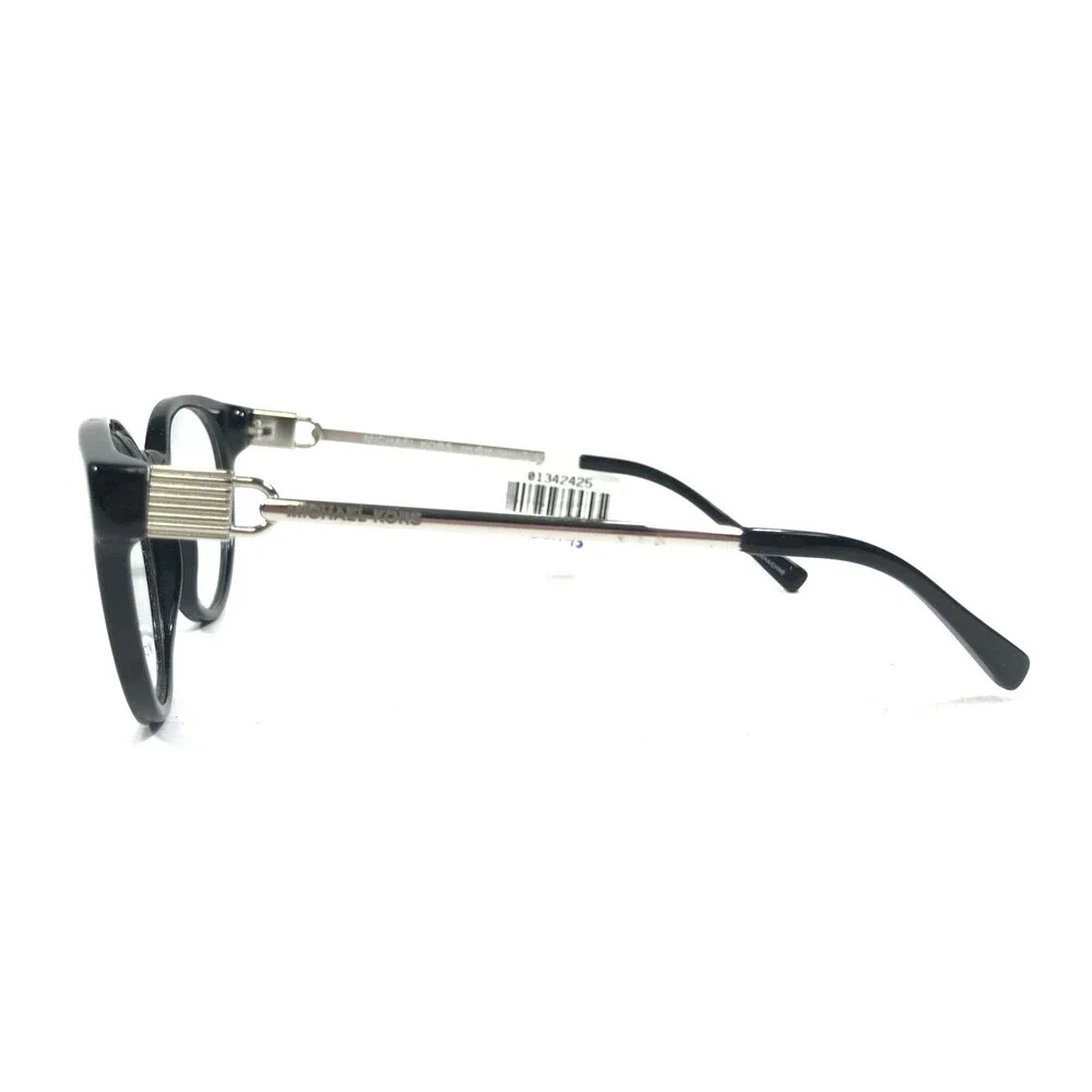 Michael Kors Eyeglasses Frames MK4048 Kea 3163 Black Silver Round 51-19-135